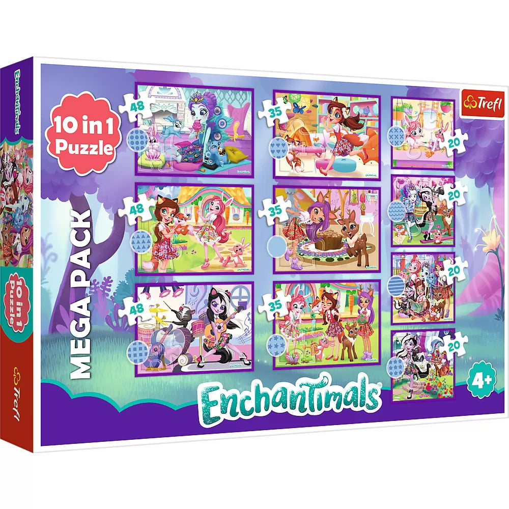 PUZZLE TREFL 10IN1 ENCHANTIMALS - FETELE UIMITOARE