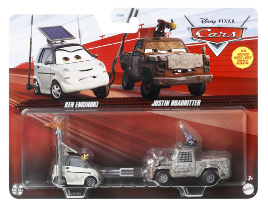 CARS3 SET 2 MASINUTE METALICE KEN ENGINOKI SI JUSTIN ROADRITTER