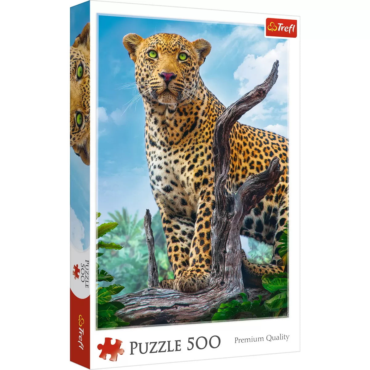 PUZZLE TREFL 500 LEOPARD IN SAVANA