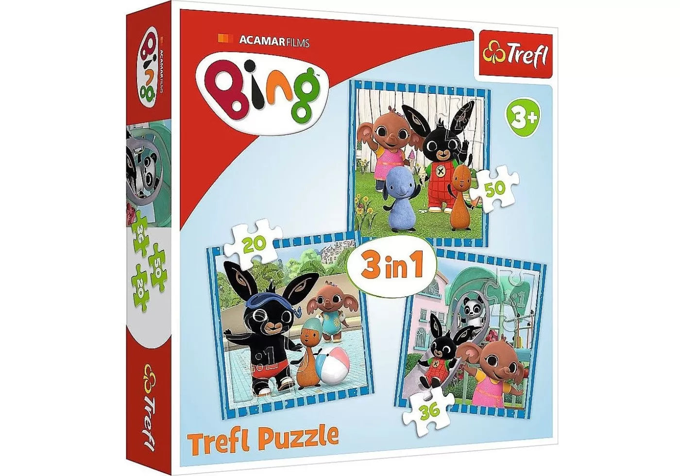 PUZZLE TREFL 3IN1 BANG DISTRACTIA CU PRIETENII