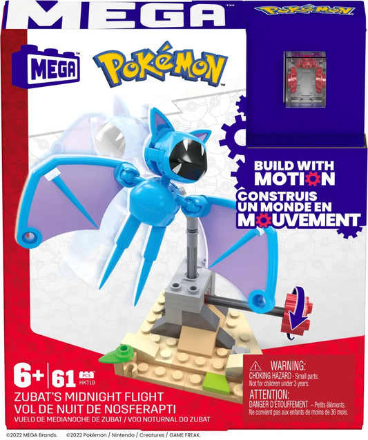 POKEMON MEGA SET DE CONSTRUCTIE ZBORUL DE NOAPTE AL ZUBAT