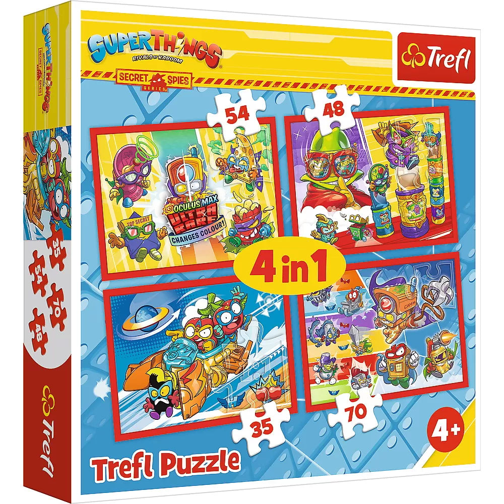 PUZZLE TREFL 4IN1  SPIONII SECRETI