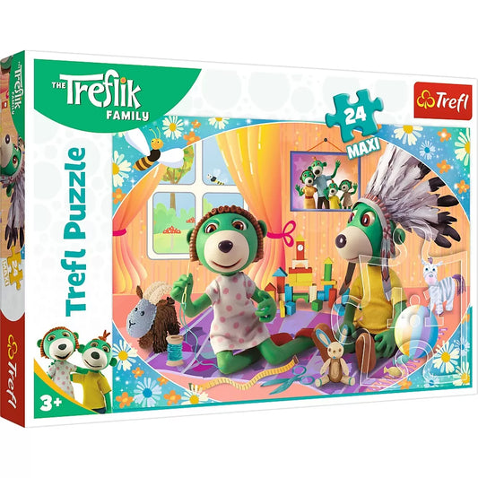 PUZZLE TREFL 24 MAXI TREFLIK FAMILIA FERICITA