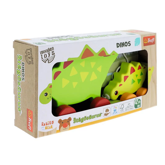 TREFL BABIES AND THE BEAR JUCARIE DIN LEMN DINOS STEGOSAURUS