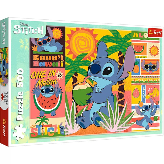 PUZZLE TREFL 500 DISNEY STITCH IN VACANTA