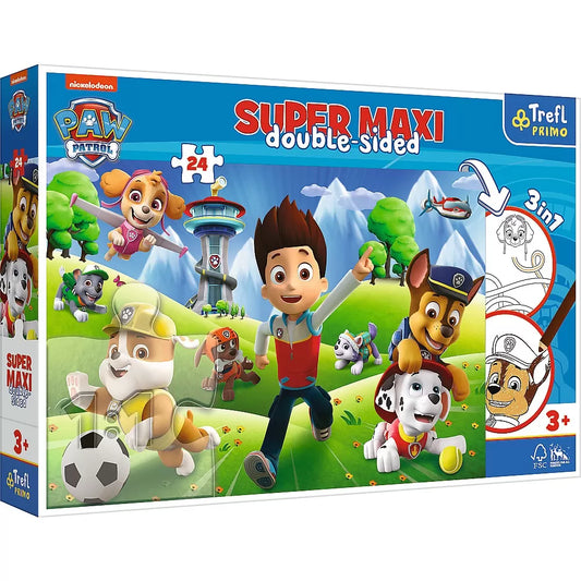 PUZZLE TREFL PRIMO  24 SUPER MAXI PATRULA CATELUSILOR AVENTURA CATELUSILOR