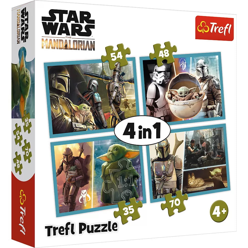 PUZZLE 4IN1 MANDALORIAN SI LUMEA LUI