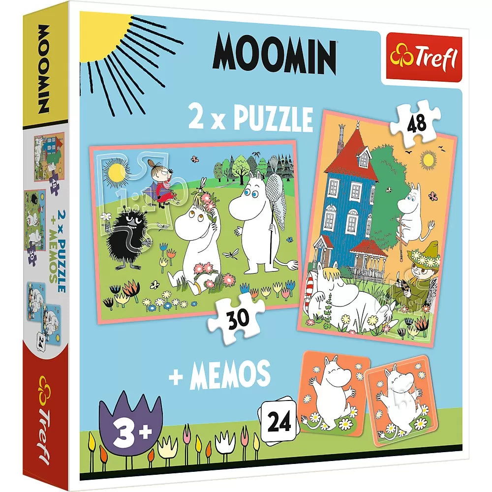 PUZZLE TREFL 2IN1 MEMO MOOMIN