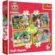 PUZZLE TREFL 4IN1 COCOMELON PREZENTAREA FAMILIEI