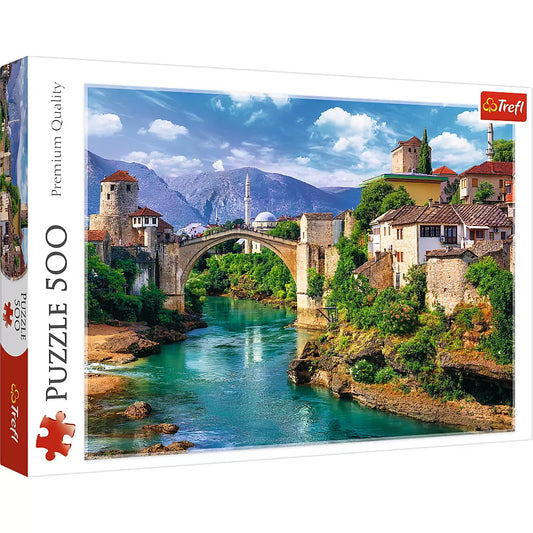 PUZZLE TREFL 500 POD VECHI MOSTAR BOSNIA