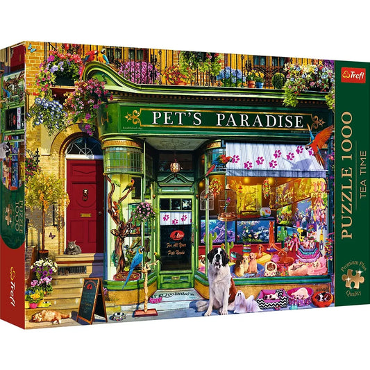 PUZZLE TREFL 1000 PREMIUM PLUS TEA TIME PARADISUL ANIMALELOR