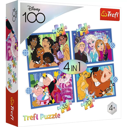 PUZZLE TREFL DISNEY 4IN1 MINUNATA LUME DISNEY