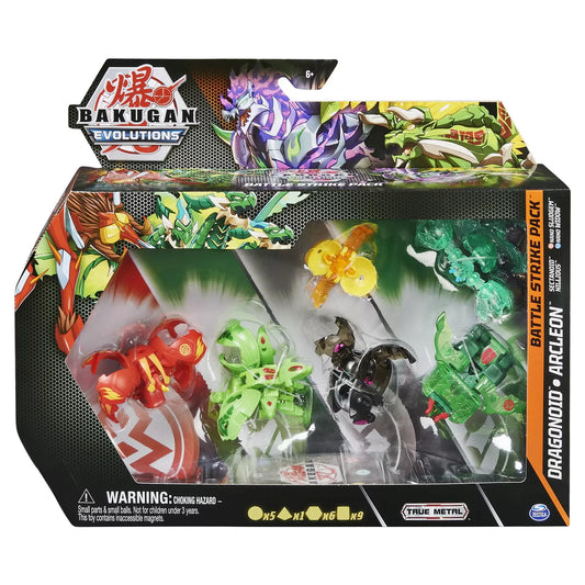 BAKUGAN S4 PACHET STARTER 4 PIESE DRAGONOID, ARCLEON, SECTANOID SI NILLIOUS