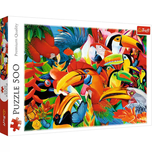 PUZZLE TREFL 500 PASARI COLORATE