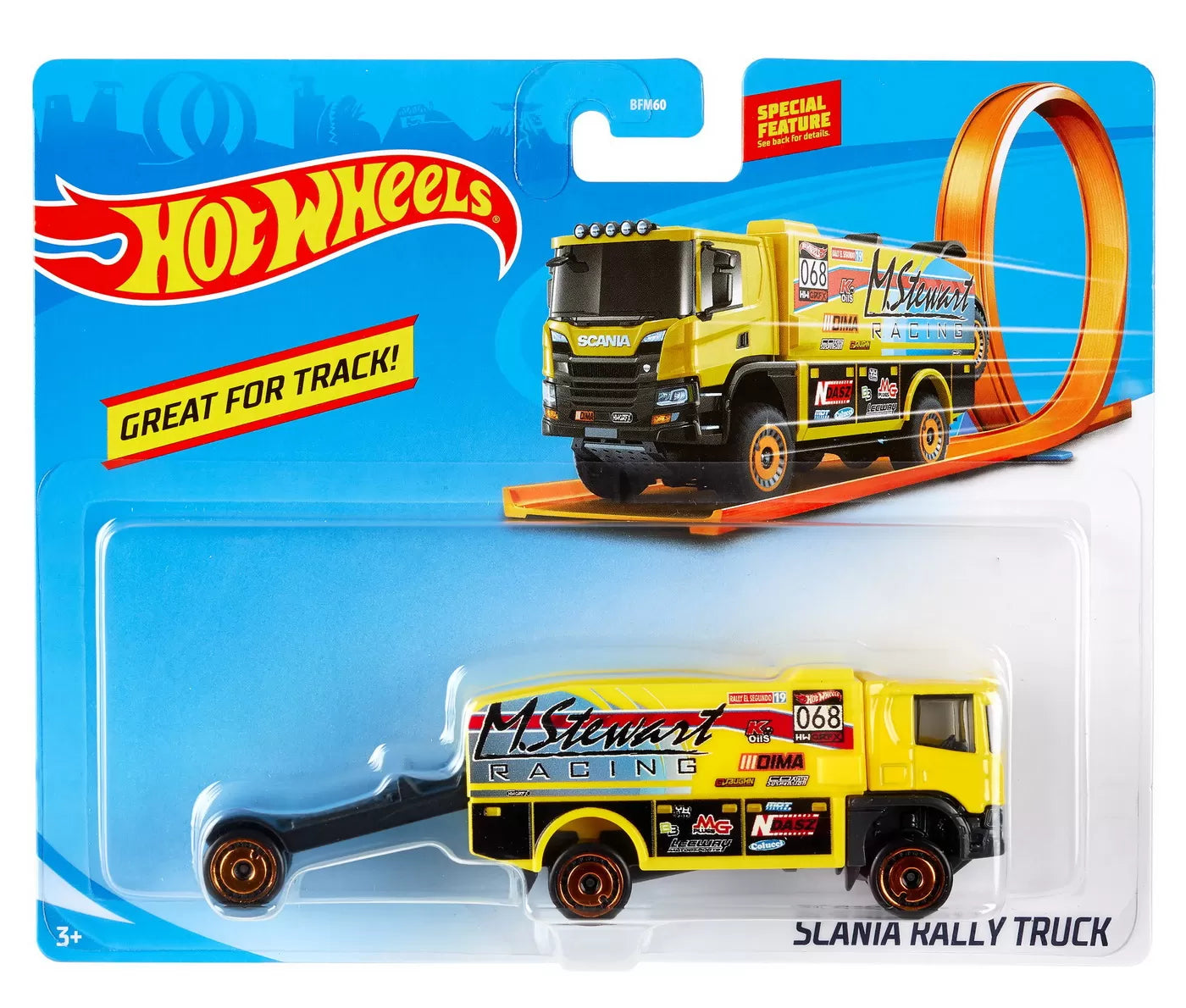 HOT WHEELS CAMION SCANIA RALLY TRUCK