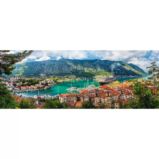 PUZZLE TREFL 500 PANORAMA ORASUL KOTOR MUNTENEGRU