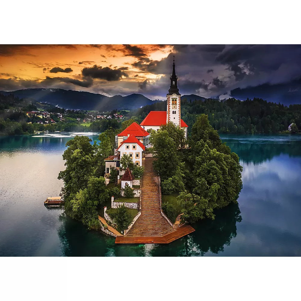 PUZZLE TREFL 1000 PREMIUM PLUS PHOTO ODYSSEY LACUL BLED SLOVENIA