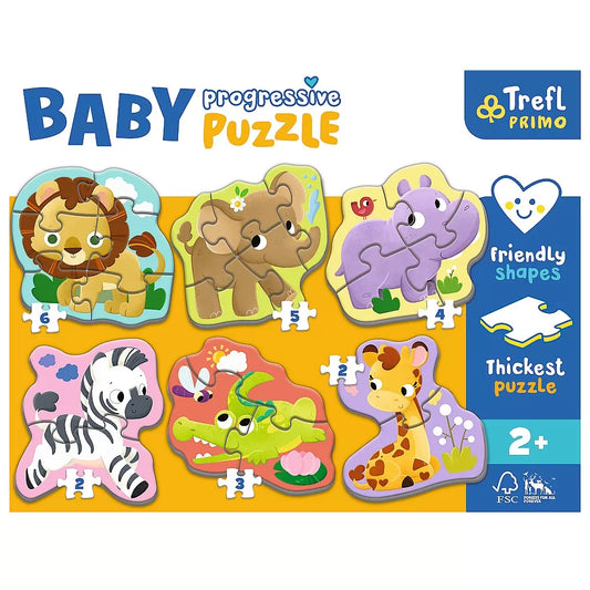 PUZZLE TREFL PRIMO BABY PROGRESSIVE SAFARI