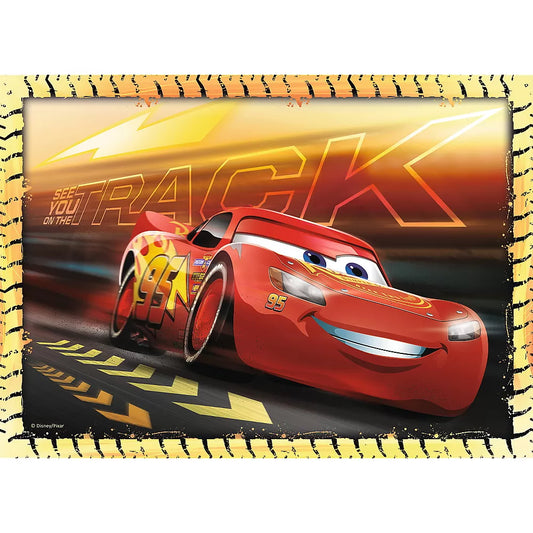 PUZZLE 4IN1 CARS - PE LOCURI, FITI FATA, START