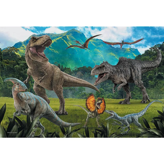 PUZZLE TREFL 100 PIESE JURASSIC WORLD LUMEA DINOZAURILOR