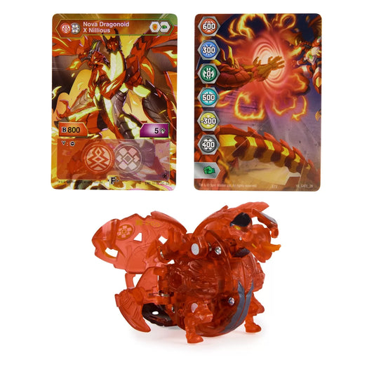 BAKUGAN S5 NOVA DRAGONOID NILLIOUS ROSU