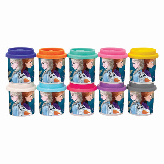 SET 10 BORCANASE DE PLASTILINA FROZEN IN AMBALAJ DE CARTON