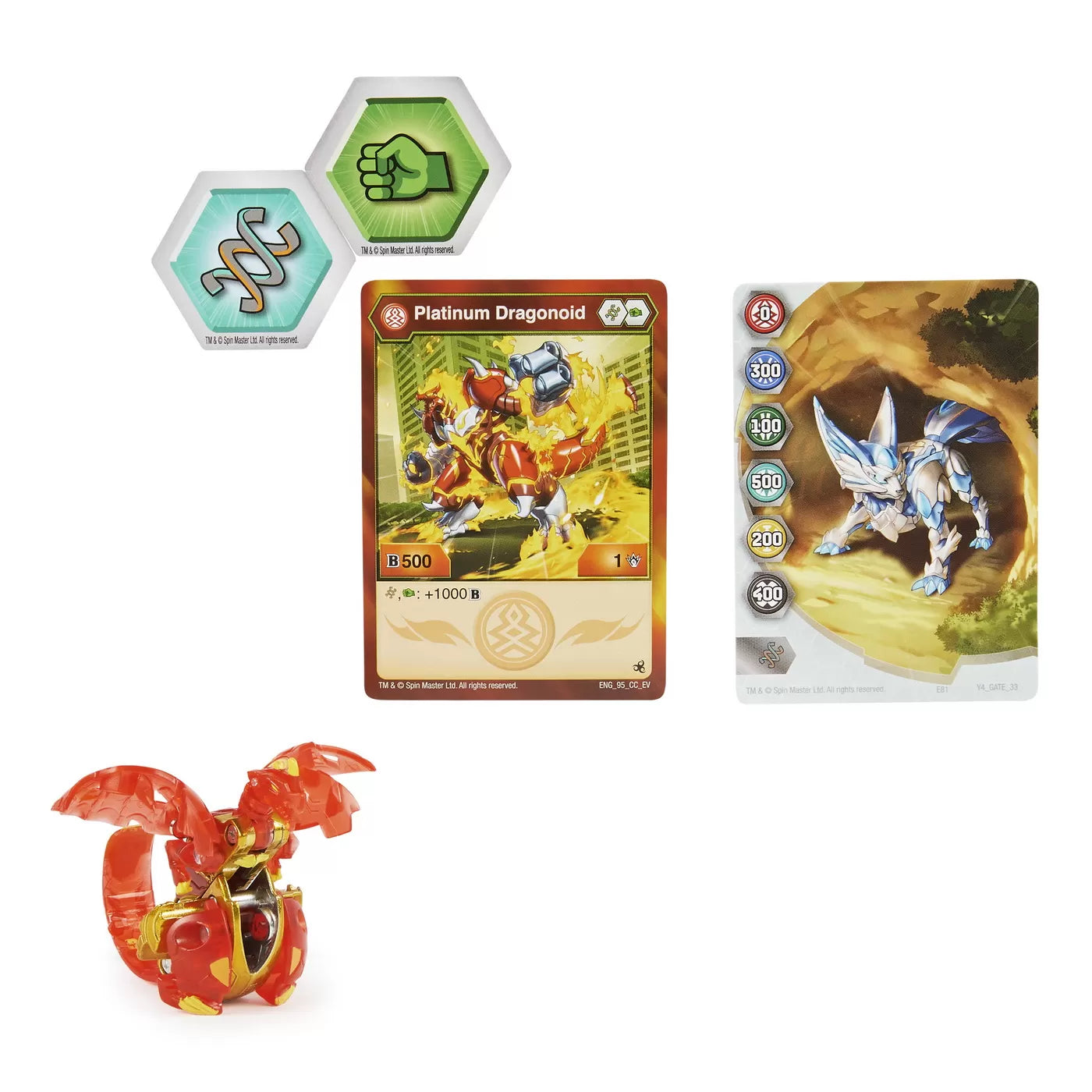 BAKUGAN S4 EVOLUTION DIN METAL DRAGONIOD