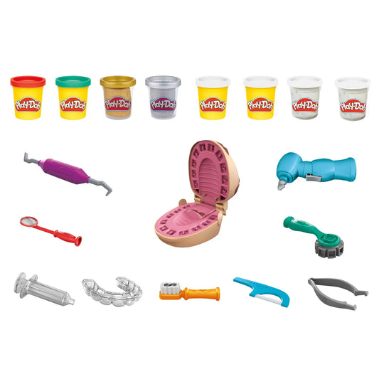 PLAY-DOH SET DENTISTUL CU ACCESORII SI DINTI COLORATI