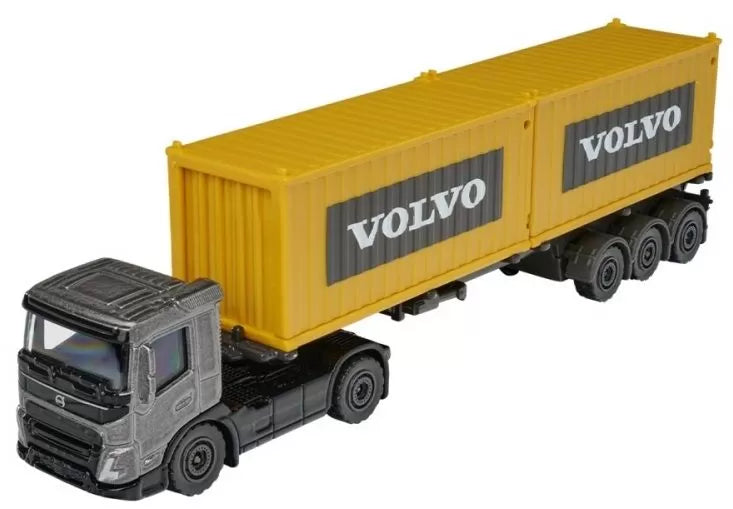 MAJORETTE TRANSPORTOR VOLVO CONTAINER DIN METAL