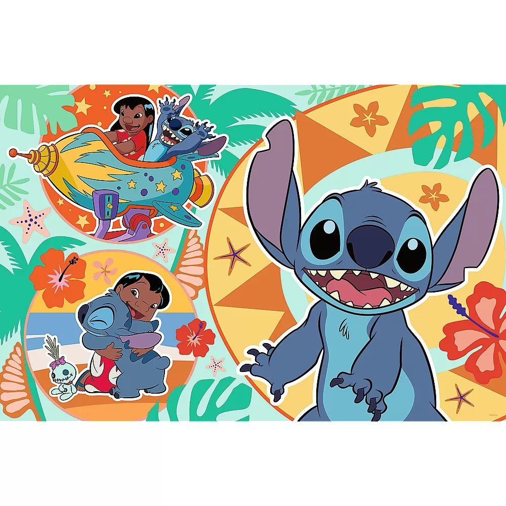 PUZZLE TREFL 24 MAXI STITCH ZIUA VESELA A LUI LILO SI STITCH