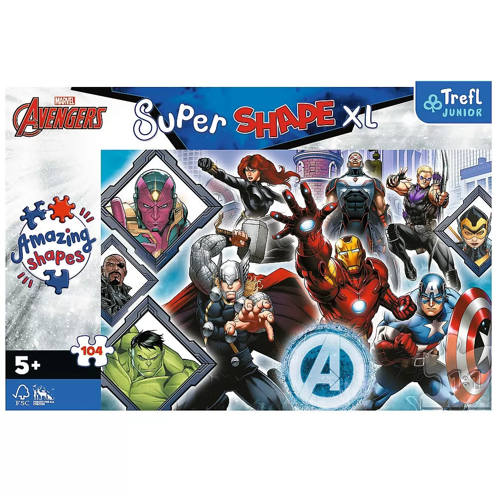 PUZZLE TREFL PRIMO SUPER SHAPE XXL 104 AVENGERS