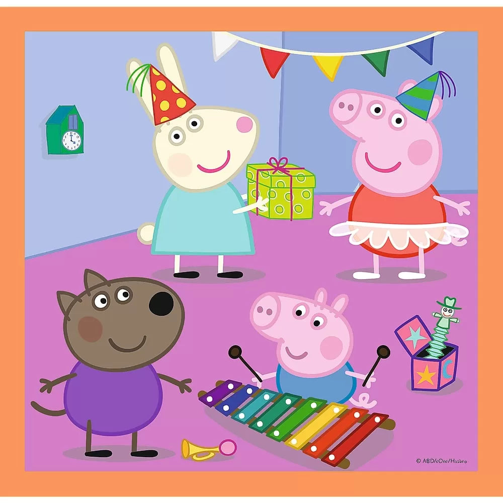 PUZZLE TREFL 3IN1 INVENTIVA PEPPA PIG