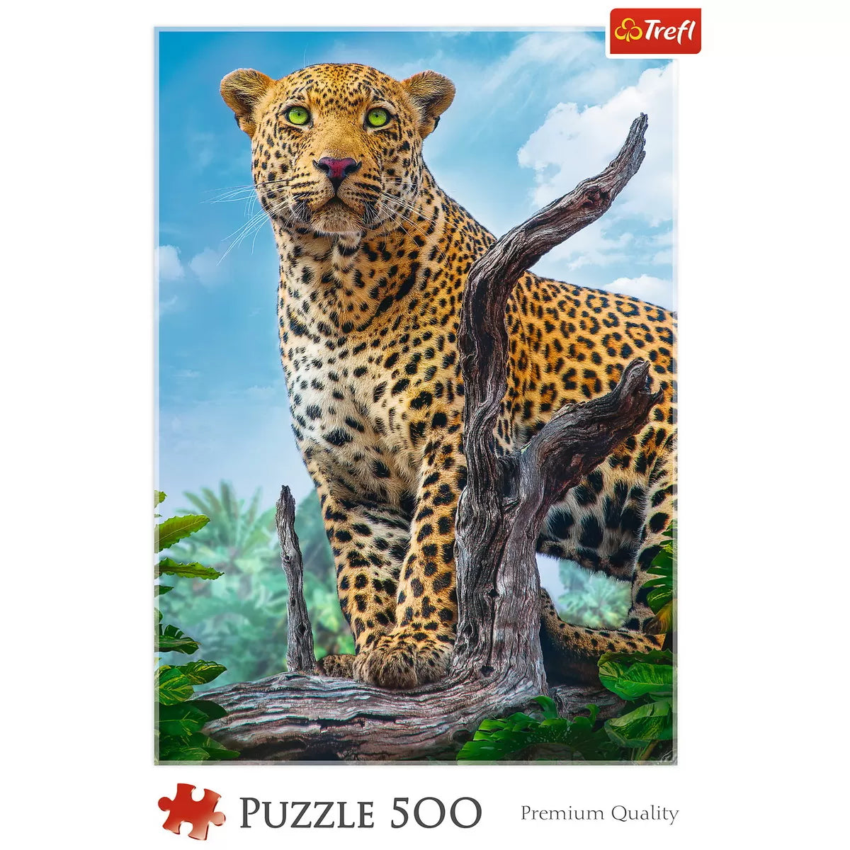 PUZZLE TREFL 500 LEOPARD IN SAVANA