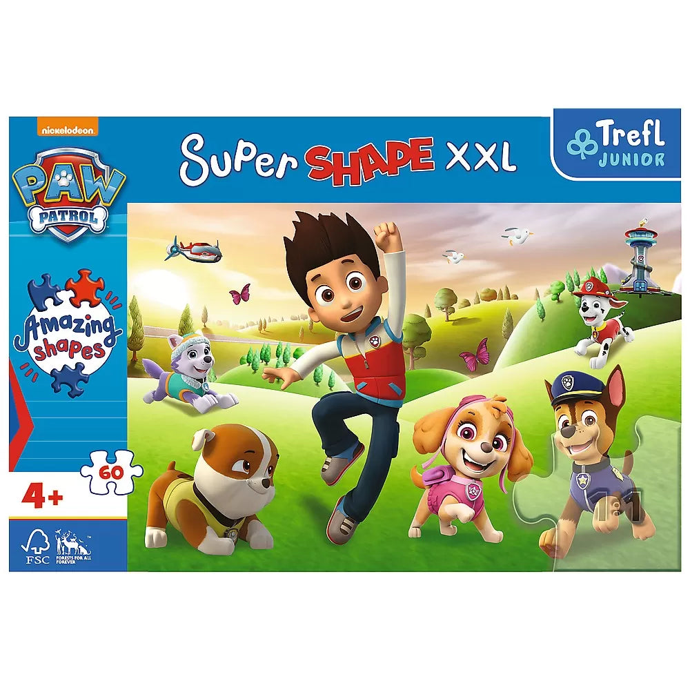 PUZZLE TREFL PRIMO SUPER SHAPE XXL 60 PATRULA CATELUSILOR