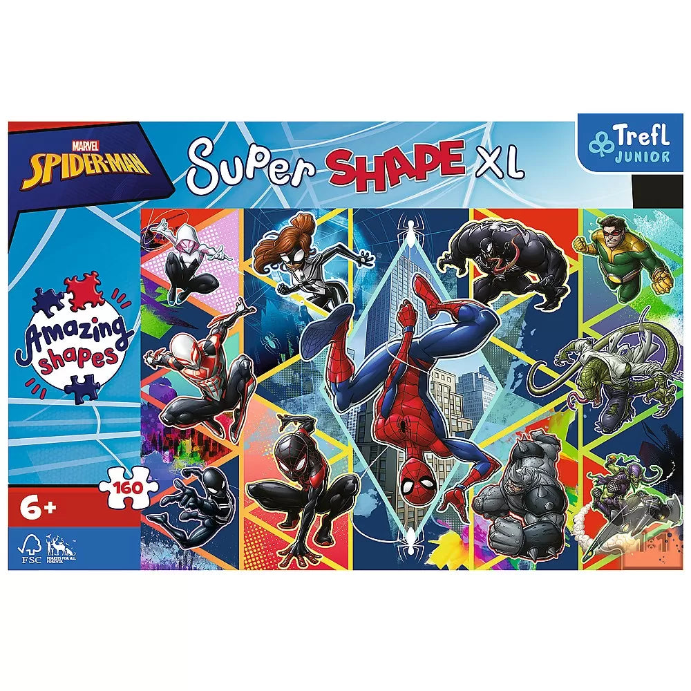 PUZZLE TREFL PRIMO SUPER SHAPE XXL 160 SPIDERMAN