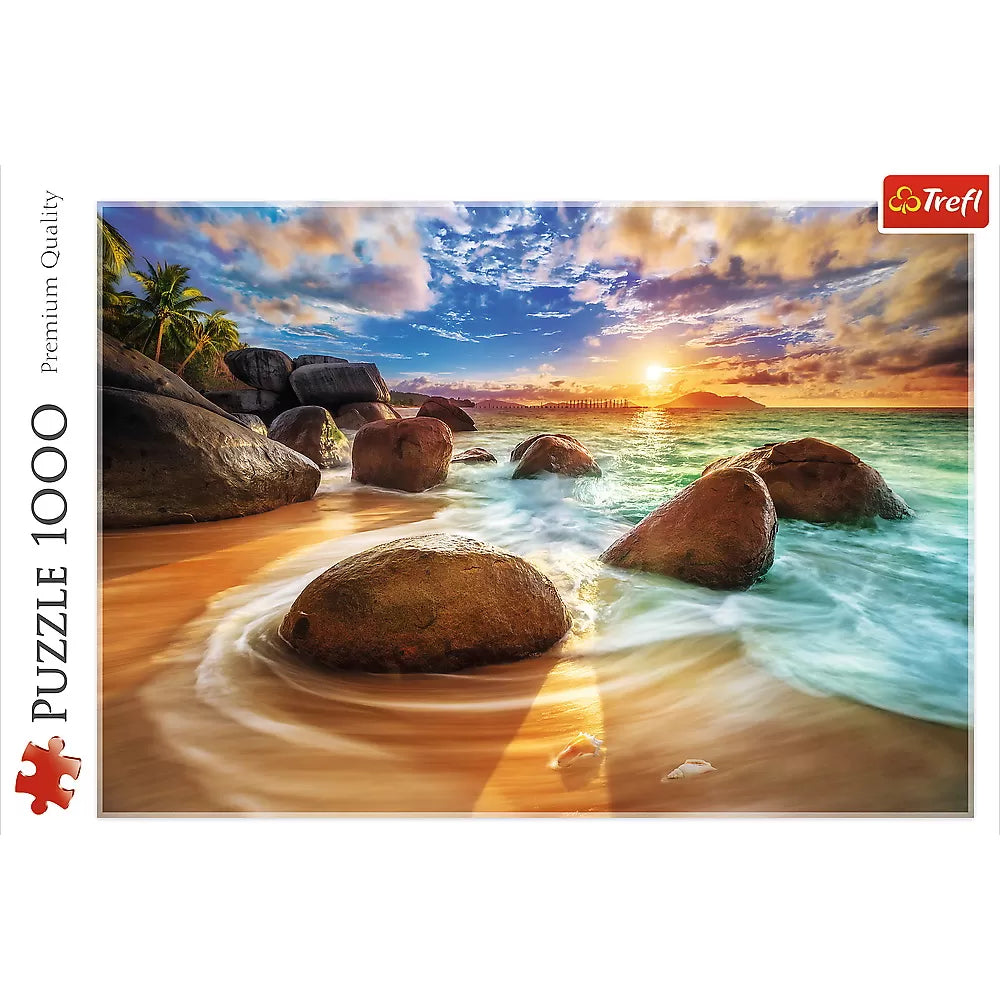 PUZZLE TREFL 1000 PLAJA SAMUDRA INDIA