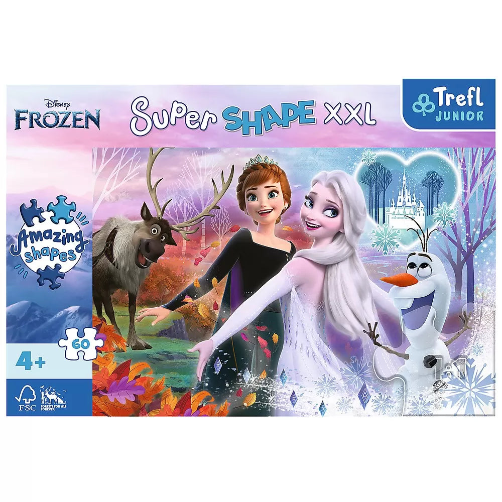 PUZZLE TREFL PRIMO SUPER SHAPE XXL 60 DISNEY FROZEN SURORILE DANSATOARE