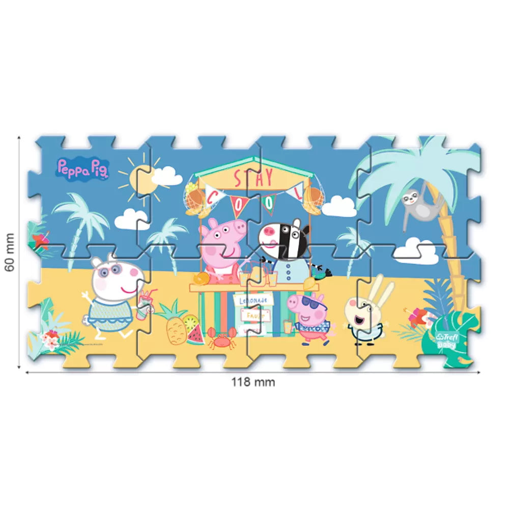 PUZZLE DE PODEA DIN SPUMA PEPPA PIG SUMMER