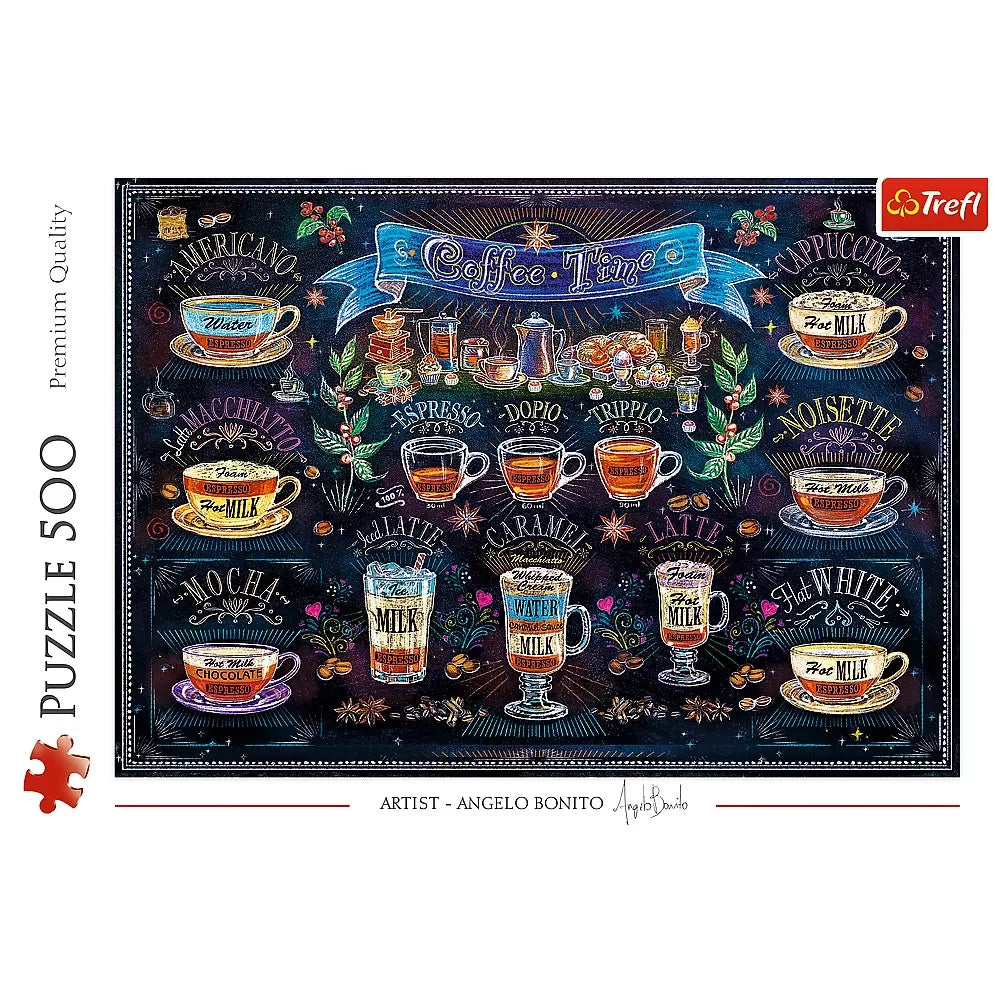 PUZZLE TREFL 500 TIPURI DE CAFEA