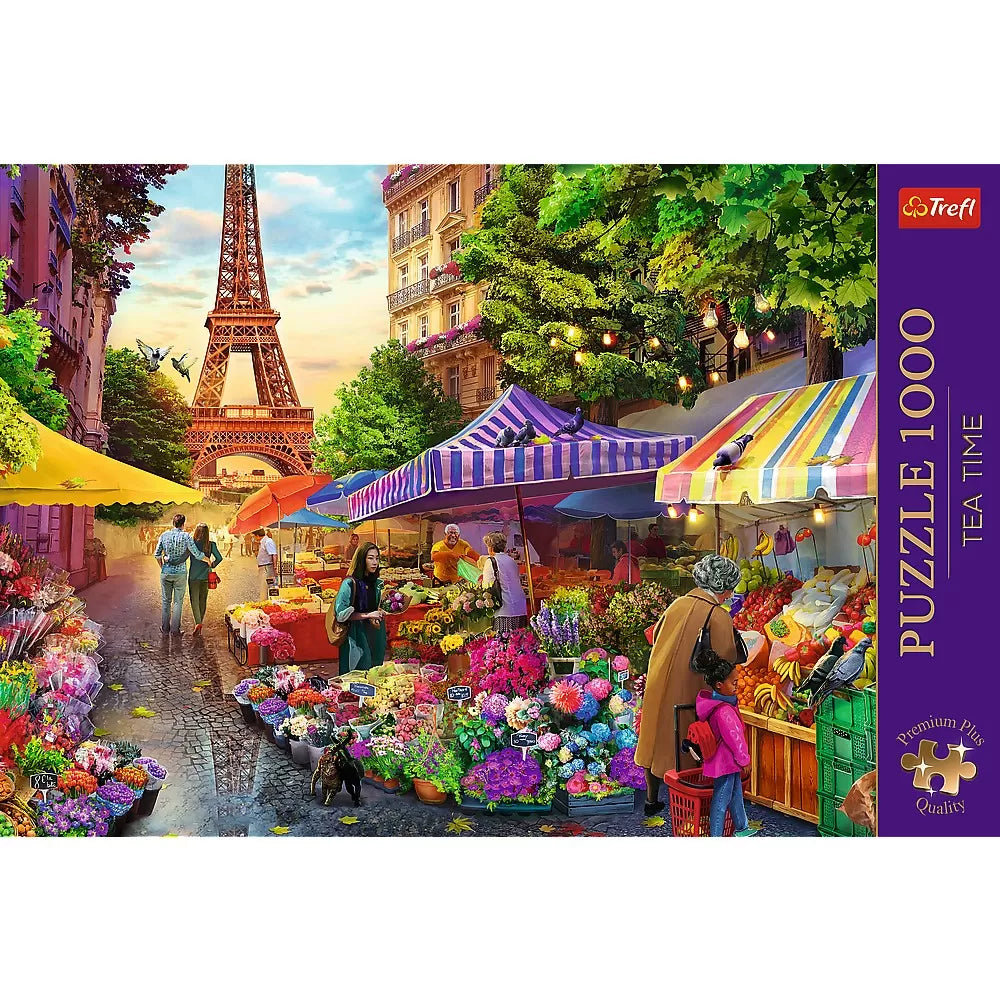 PUZZLE TREFL 1000 PREMIUM PLUS TEA TIME PIATA DE FLORI