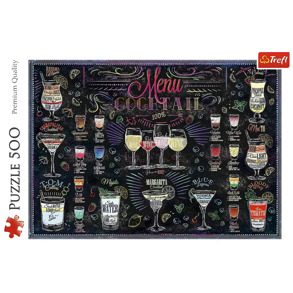 PUZZLE TREFL 500 MENIUL DE COCKTAILURI