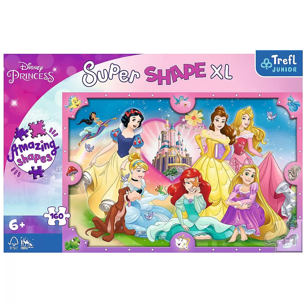 PUZZLE TREFL PRIMO SUPER SHAPE XXL 160 DISNEY LUMEA PRINTESELOR