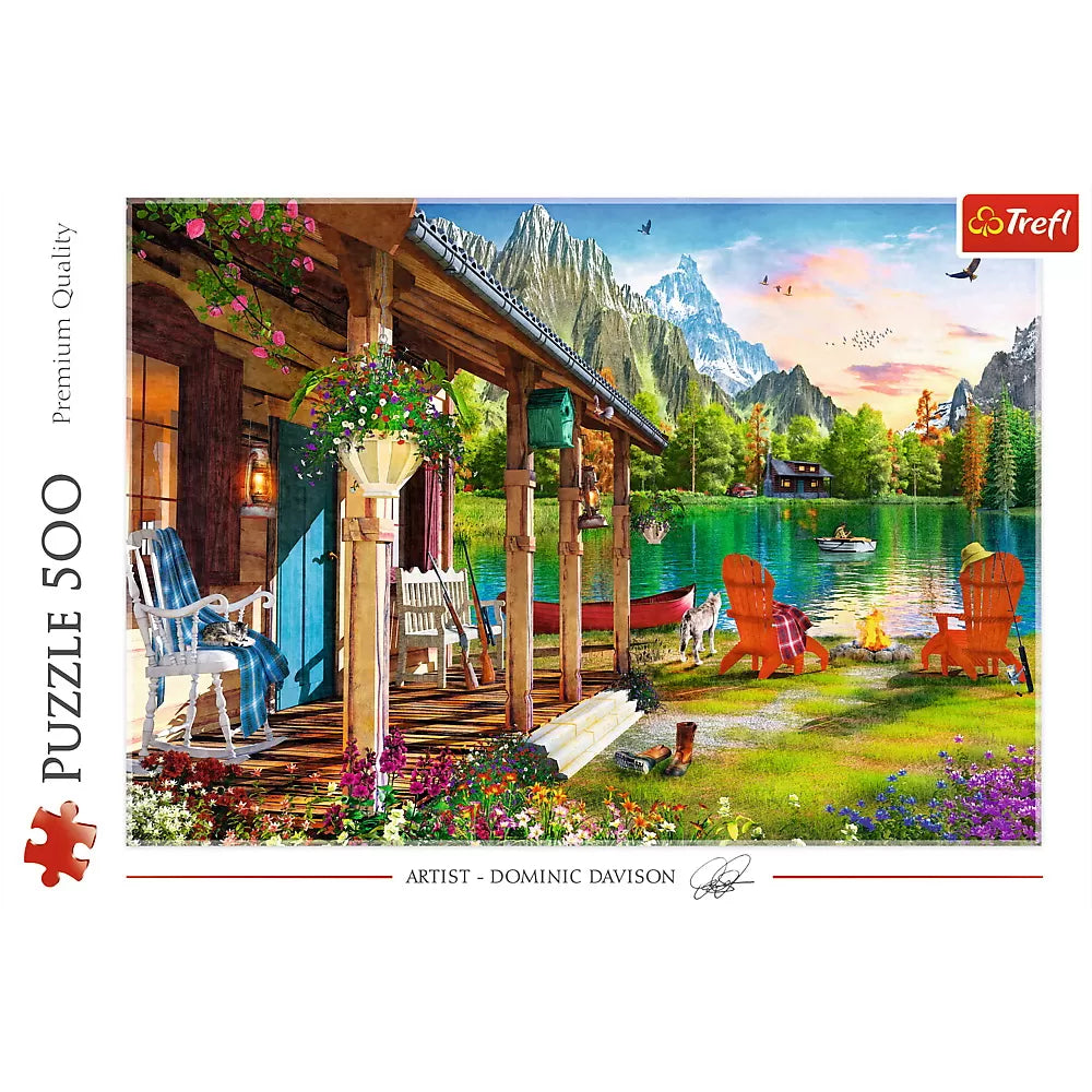 PUZZLE TREFL 500 CABANA DIN MUNTI