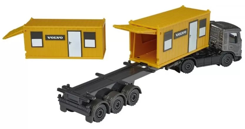 MAJORETTE TRANSPORTOR VOLVO CONTAINER DIN METAL